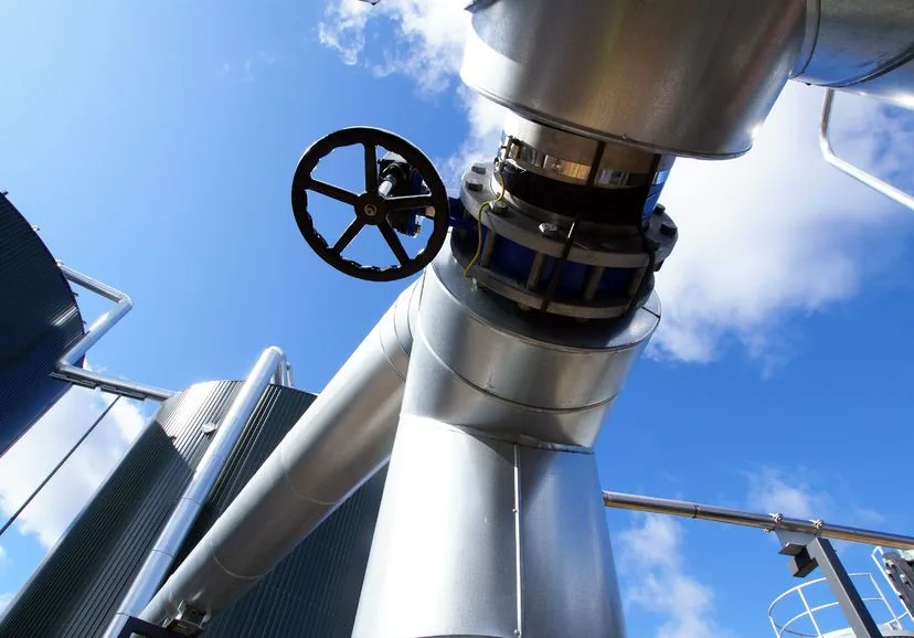 Industrial pipe and valve