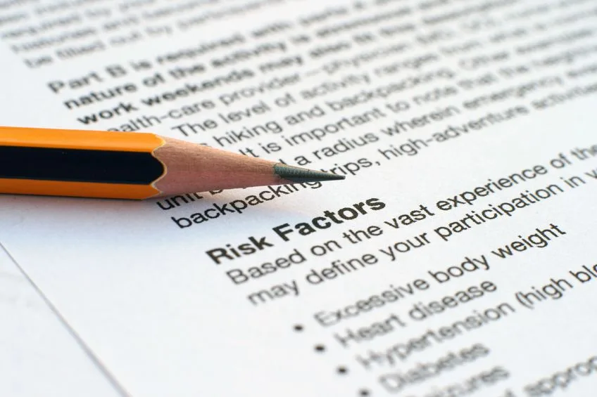 Risk assessment paperwork