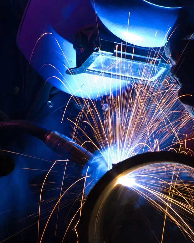 Welding sparks